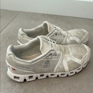 On Running Men's Cloud Sneakers in Off-White